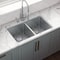 Ruvati 28" Undermount Kitchen Sink 50/50 Double Bowl 16 Gauge SS RVM5077 - alternate 6